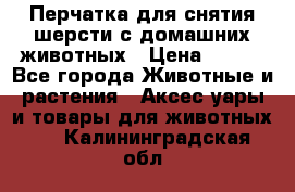 Перчатка для снятия шерсти с домашних животных › Цена ­ 100 - Все города Животные и растения » Аксесcуары и товары для животных   . Калининградская обл.